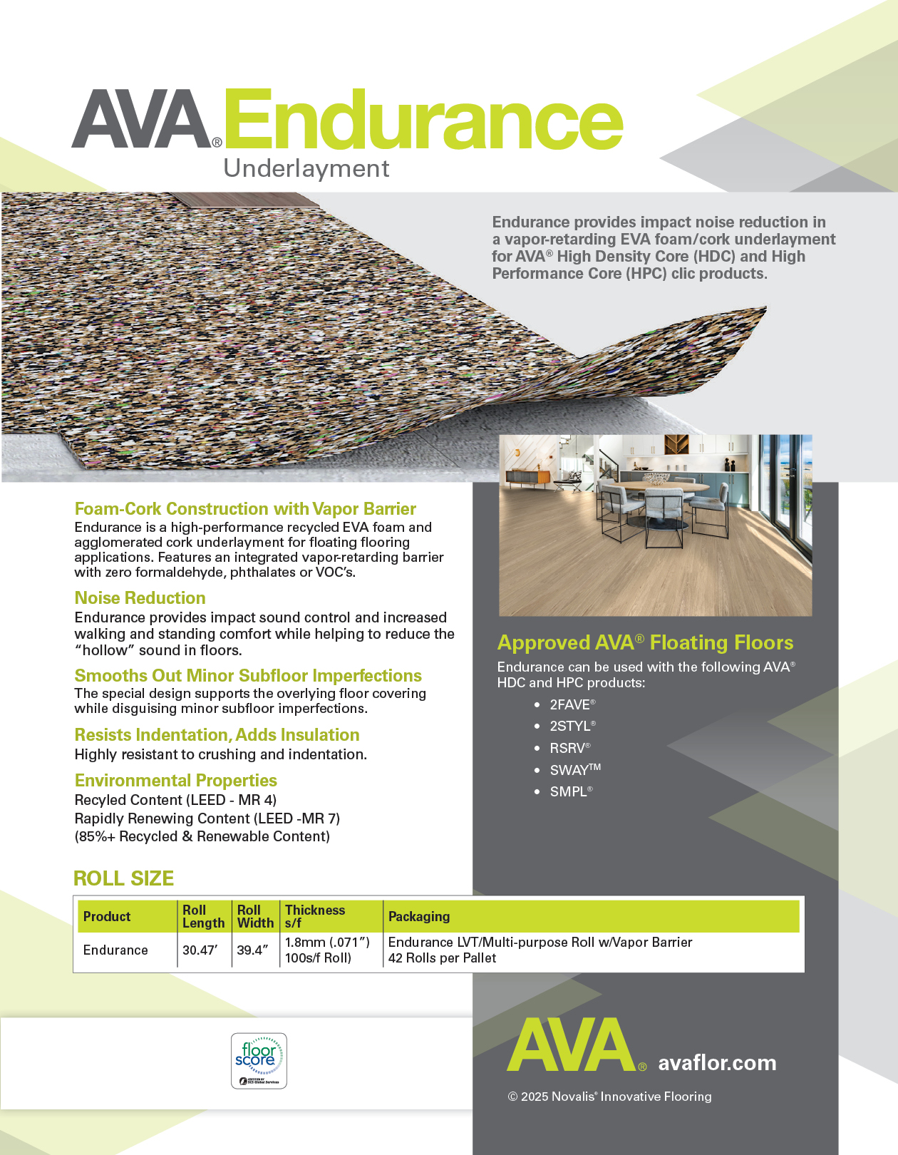 AVA Underlayment_Endurance