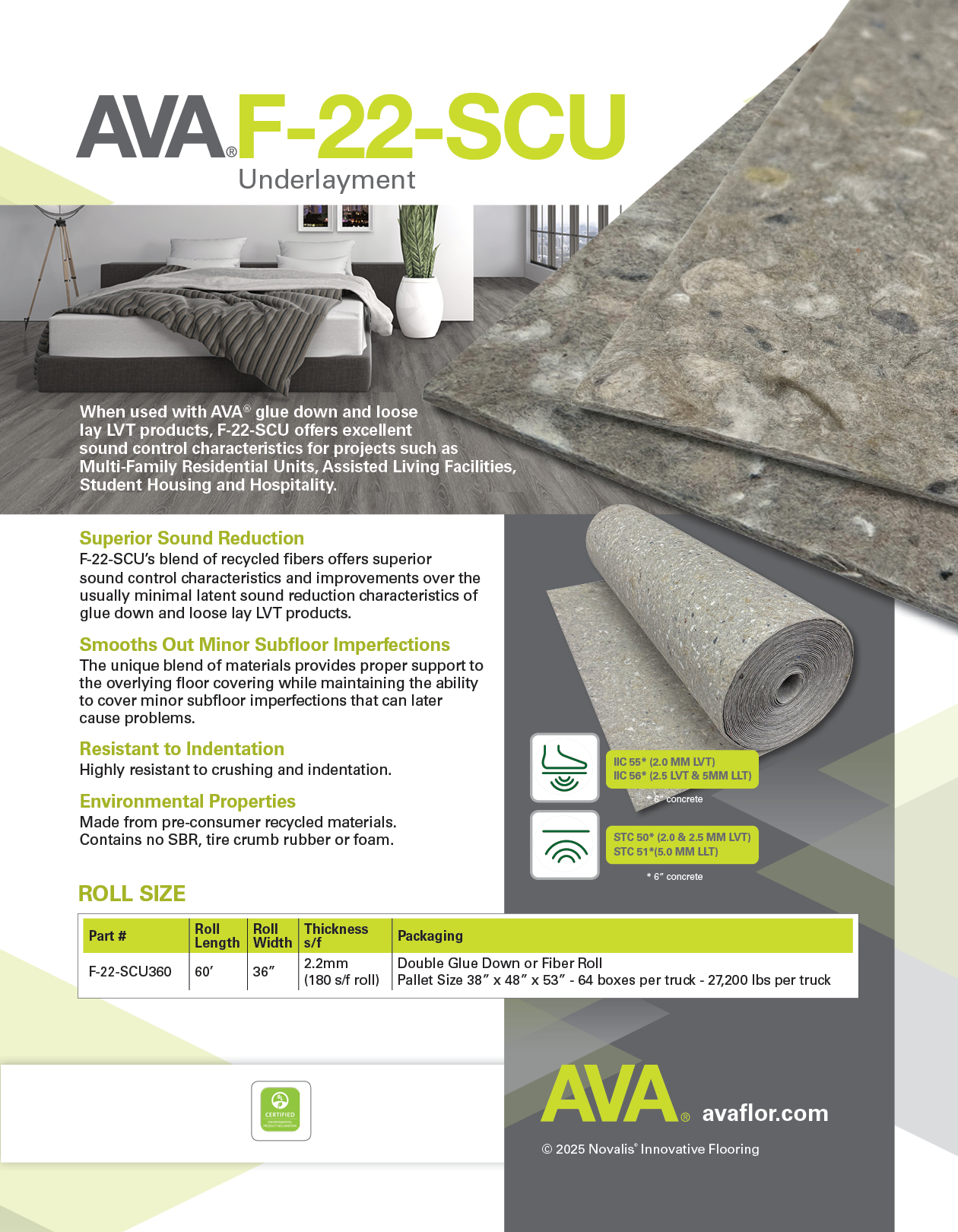 AVA Underlayment_F-22-SCU