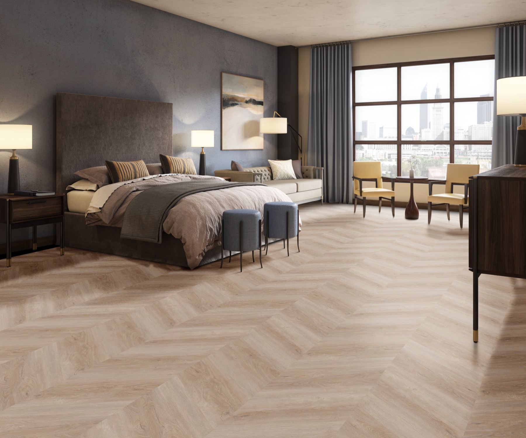 SWAY Bedroom_AlabasterOakVilla_Chevron
