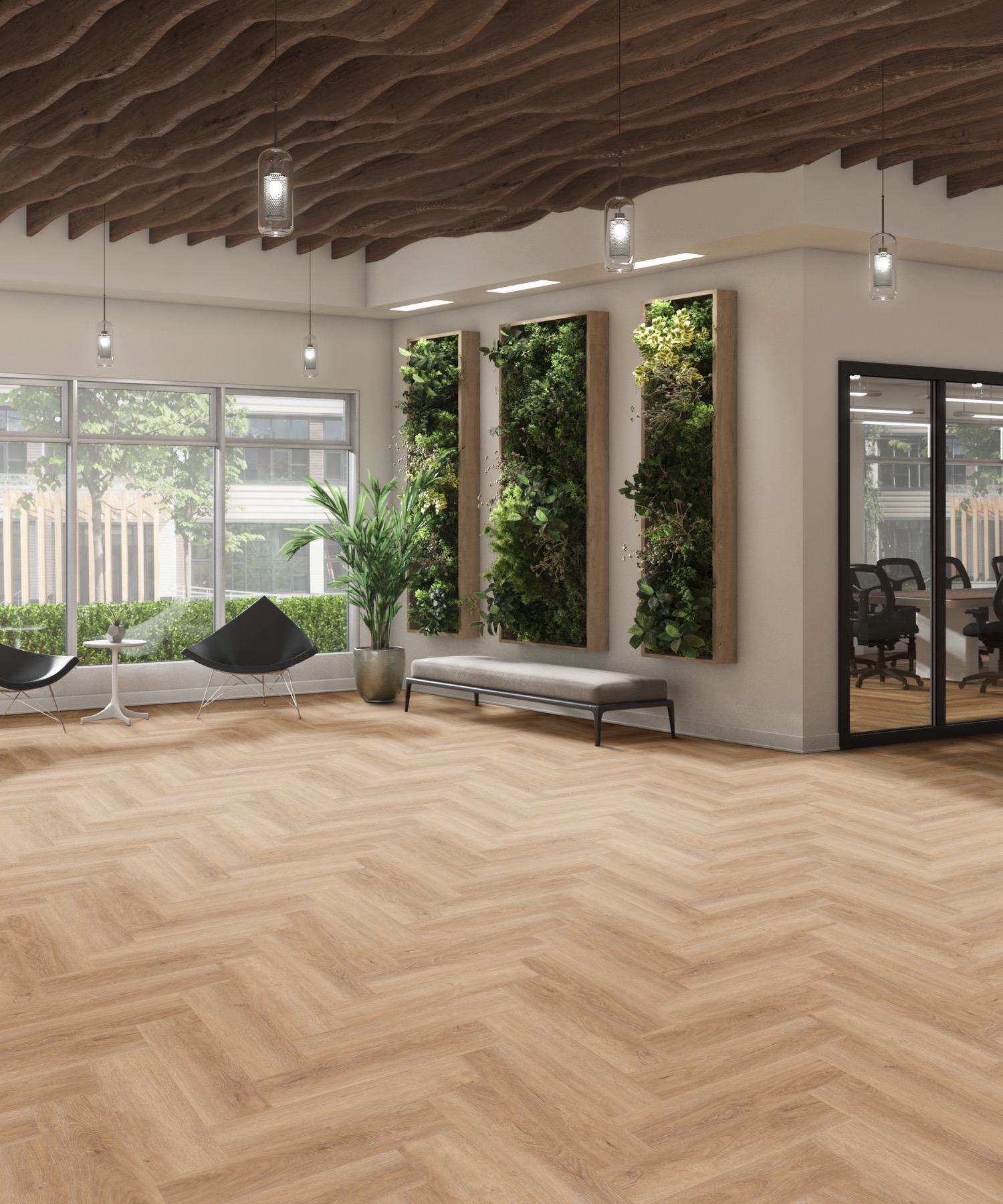 SWAY Seating_Alabaster Oak Sierra_Herringbone